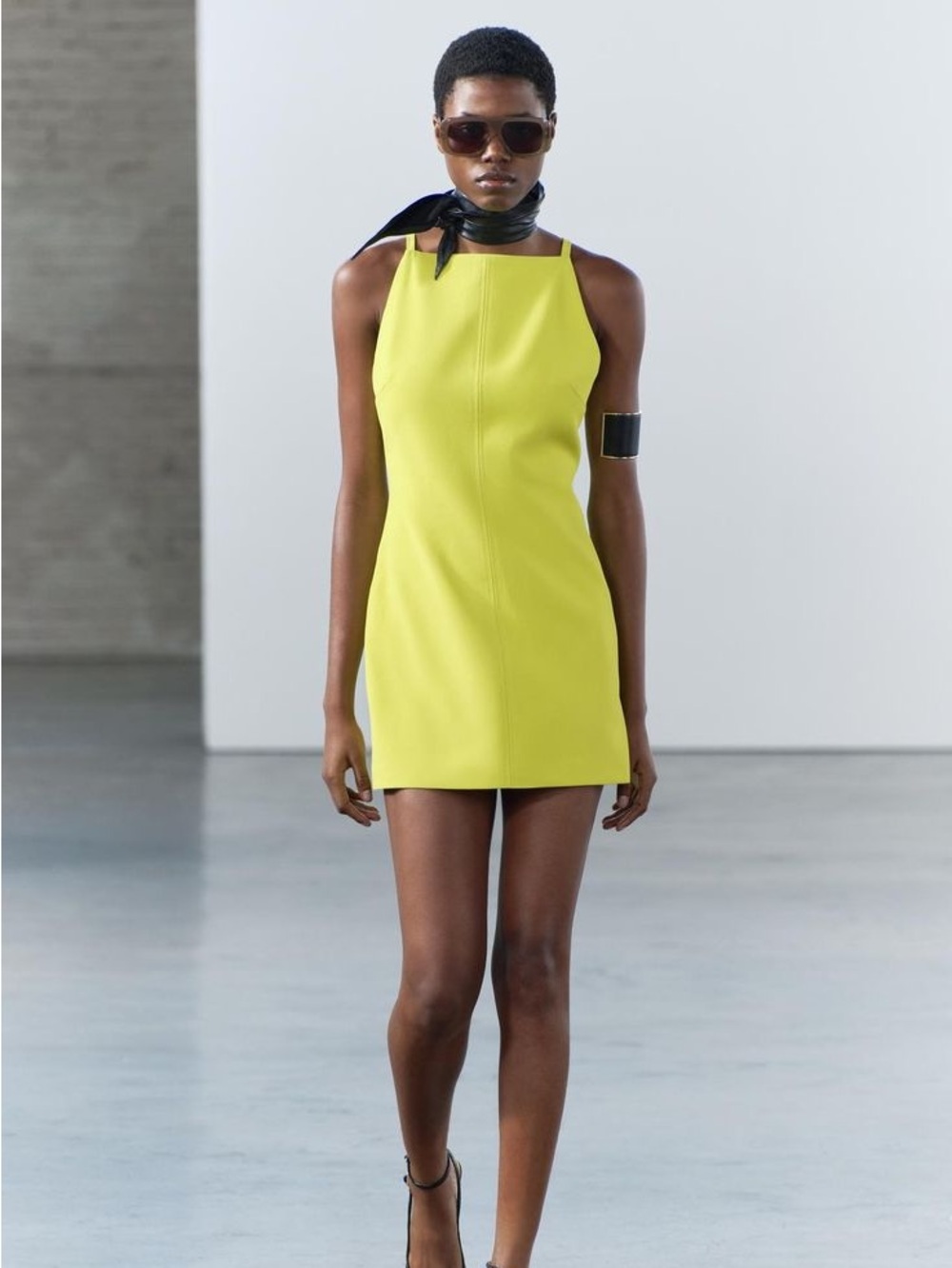 Zara Short Sheath Halter Mini Dress Small